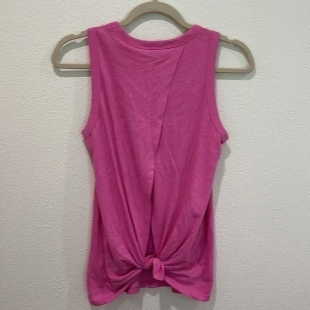 J.CREW WOMEN'S HEATHER PINK SLEEVELESS SOFT TIE-BACK TANK TOP Sz XS